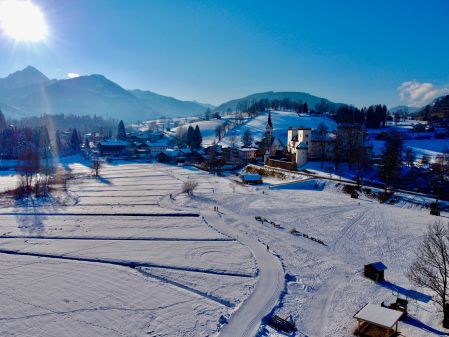 verschneite Winterlandschaft Goldegg